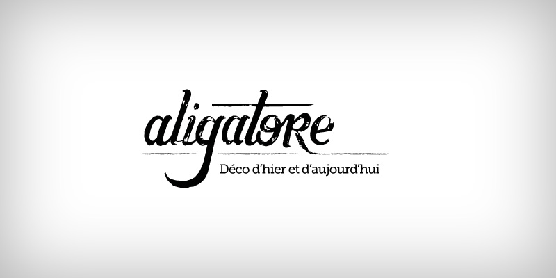 Création logo Aligatore, fond blanc
