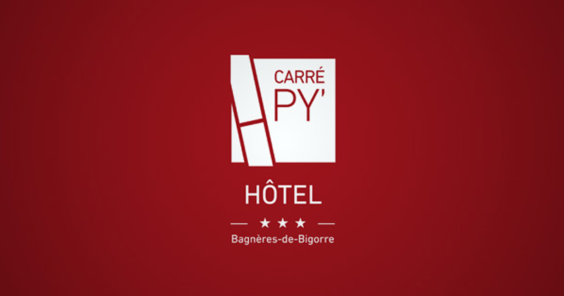 Design du logo de l'hôtel Carré Py'